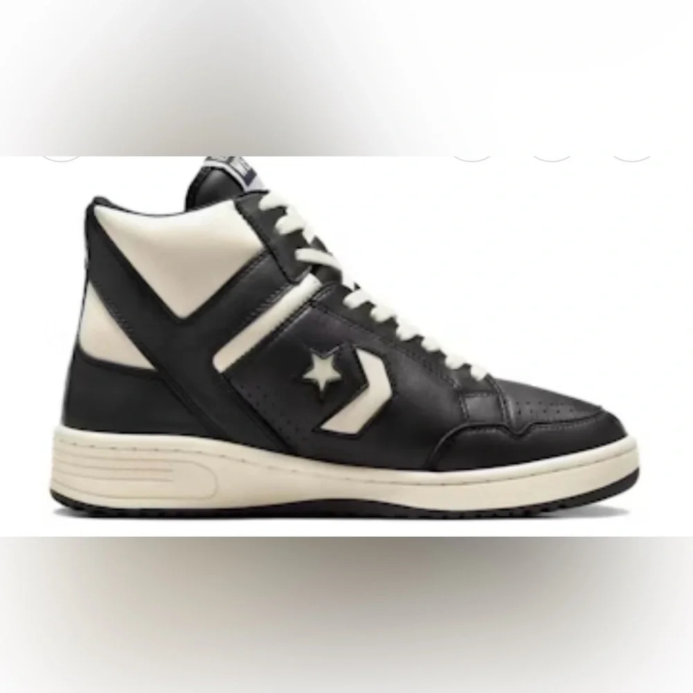 🆕 Converse Weapon High Black Natural Ivory Sneakers Men’s 9.5 / Women’s 11 NIB - Picture 5 of 7